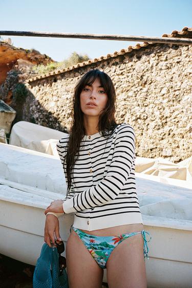 GESTREEPT TRICOT JASJE - gestreept van Zara