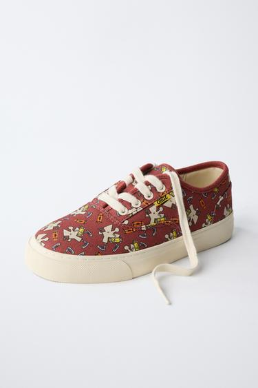 TENNIS À LACETS - Rouge de Zara - Image 2