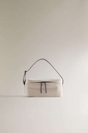 ギンガムチェック柄 携帯用クーラーバッグツートンZaraのギンガムチェック柄 携帯用クーラーバッグ - ツートン