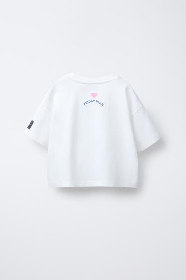 STITCH & ANGEL © DISNEY PRINT T-SHIRT - White by Zara - Image 1