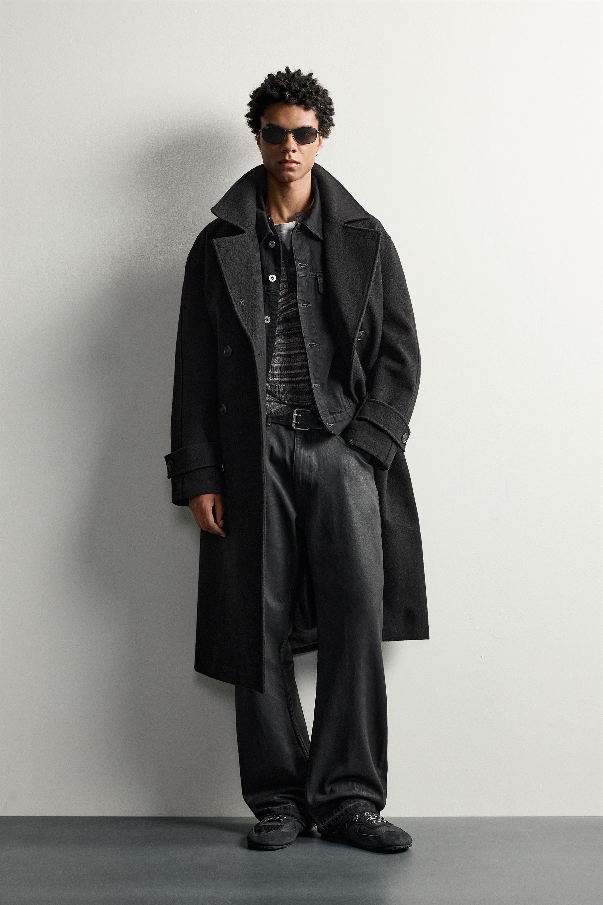 コート & ロングコート (ブラック・黒) | メンズ | ZARA 日本