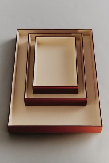 TABULEIRO DE APOIO LACADO I COLIN KING - Ecru Zara