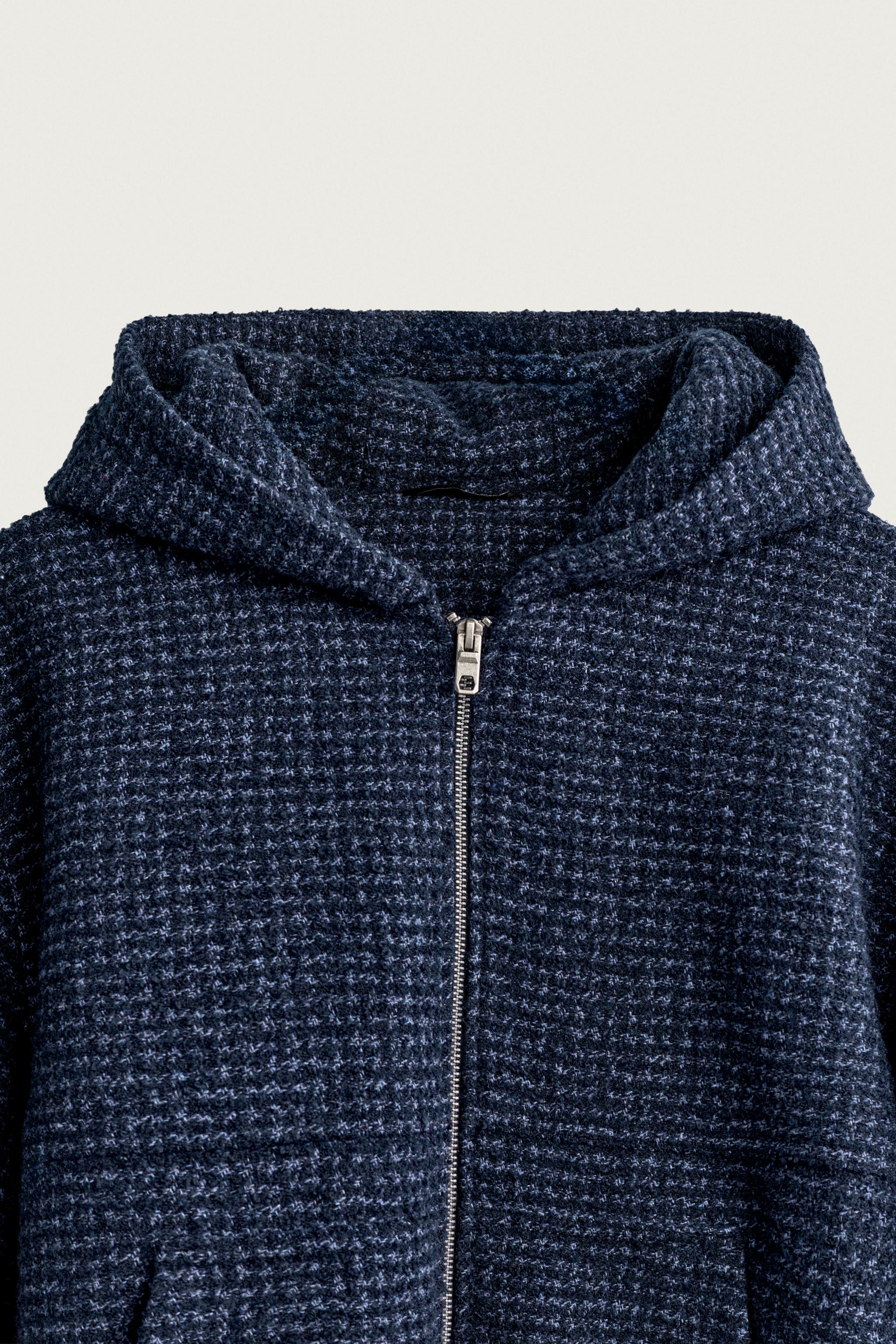 BLOUSON MATELASSÉ CARREAUX CAPUCHE