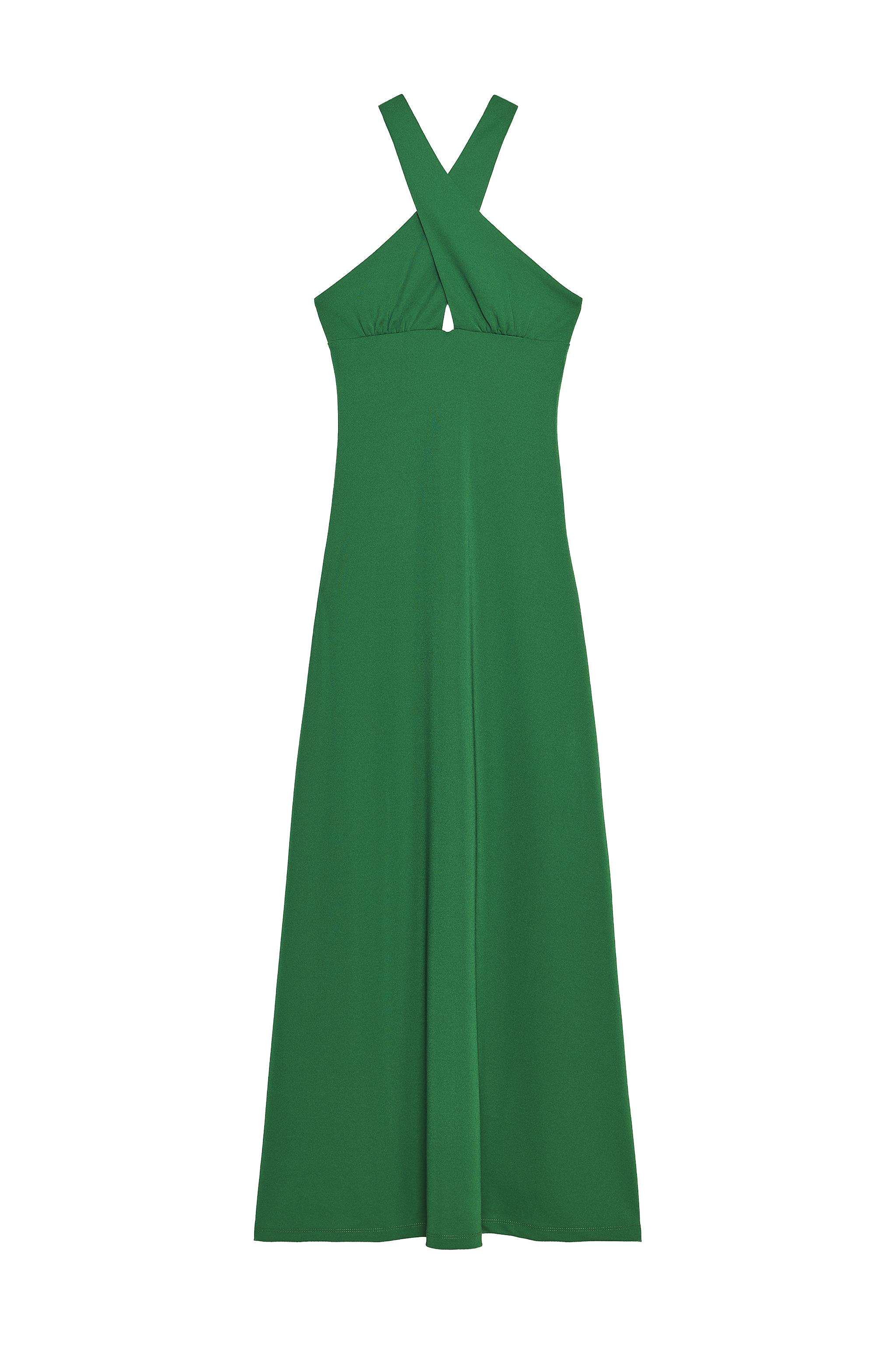 FLOWY WRAP DRESS - Green | ZARA United States FLOWY WRAP DRESS - Green | ZARA United States
