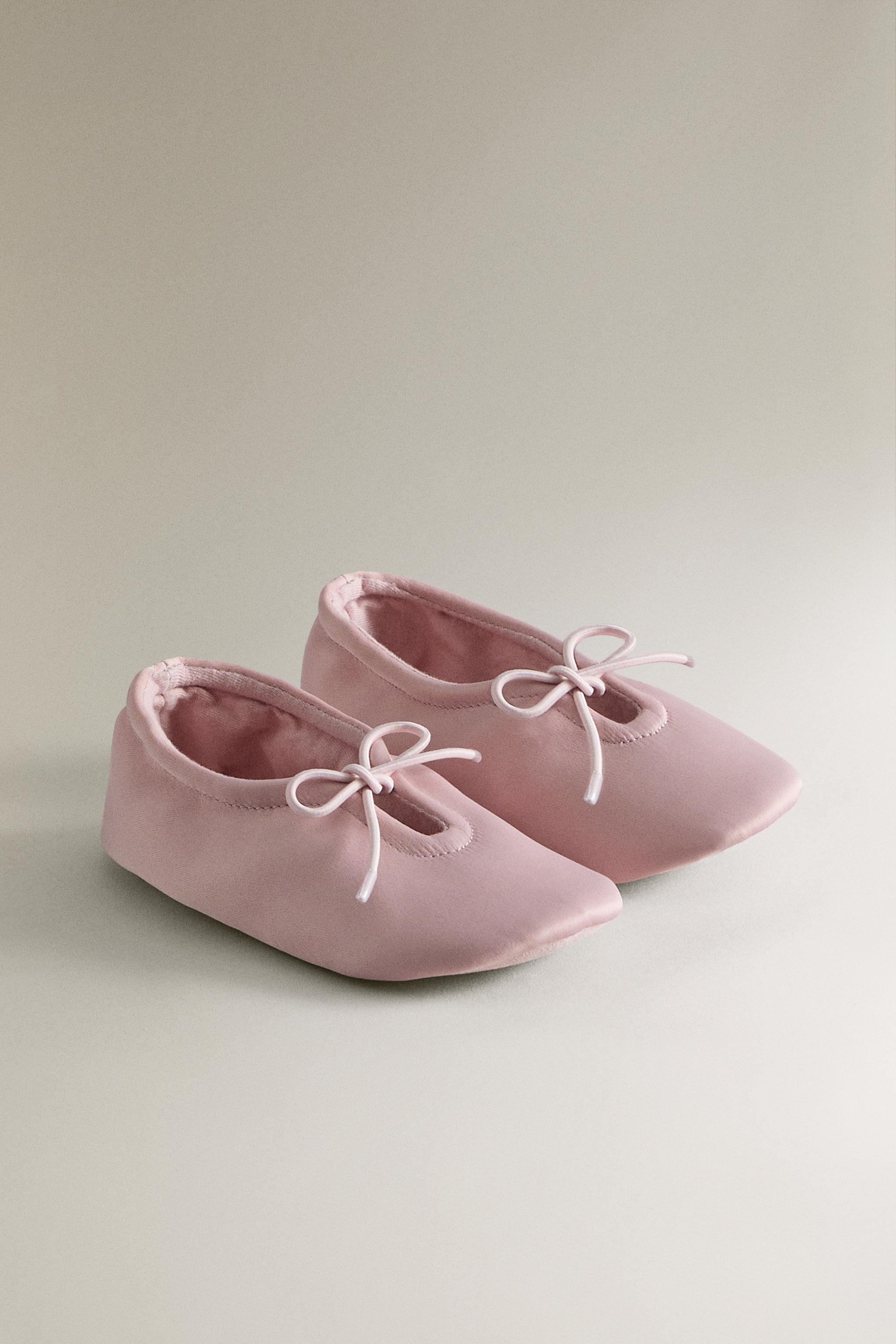 KIDS' SATEEN BALLET FLATS