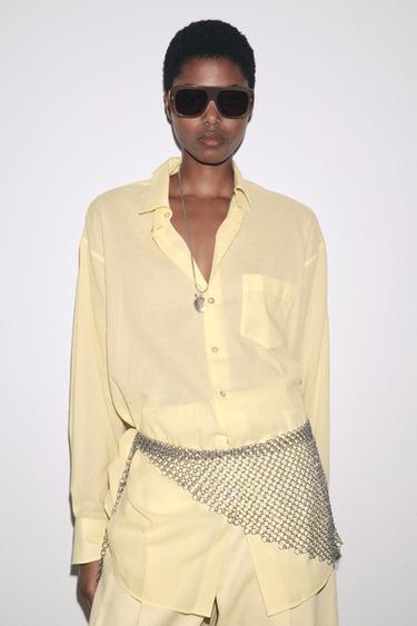 METAL MESH BELT - Silver by Zara - Image 1