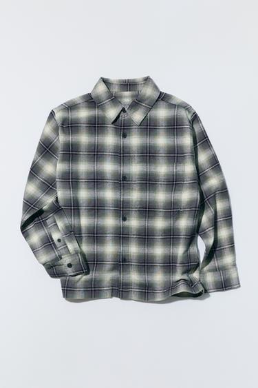 PLAID SHIRT — Navy blue 1