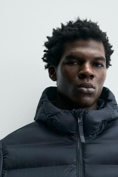 VESTE MATELASSÉE LÉGÈRE DÉPERLANTE - Bleu marine foncé de Zara - Image 4