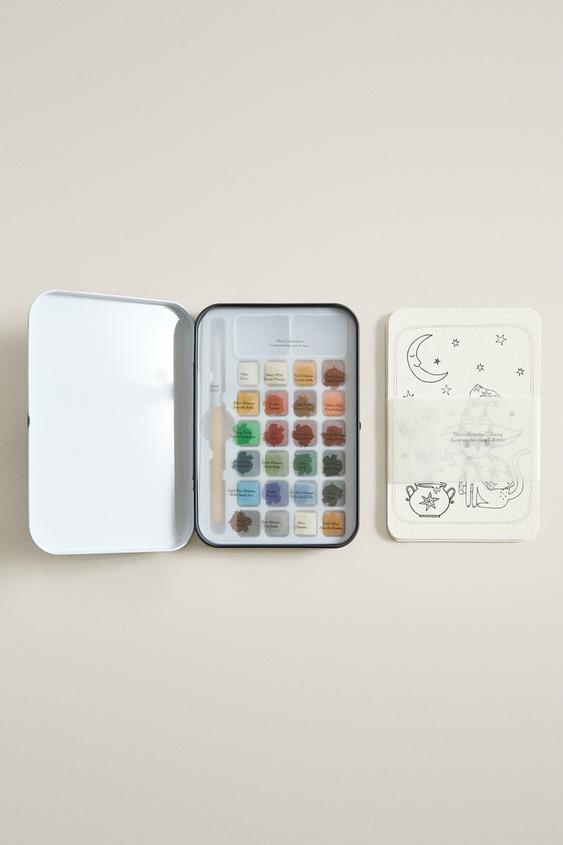 KIDS' HALLOWEEN METAL WATERCOLOUR SET - Black by Zara - Image 0