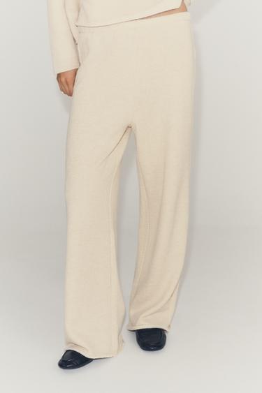 PANTALON RUSTIQUE - Écru clair de Zara - Image 3