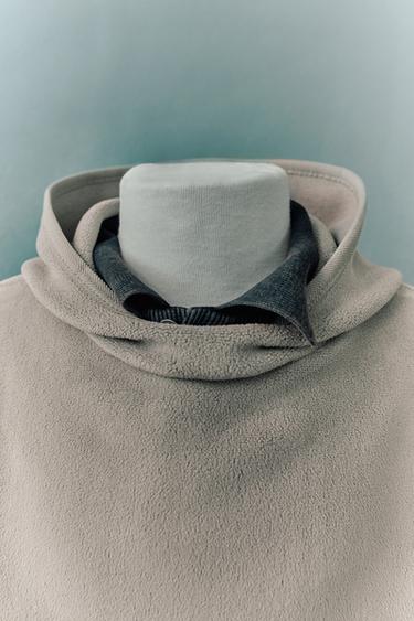 FLEECE HOODIE - Greenish by Zara - Image 0