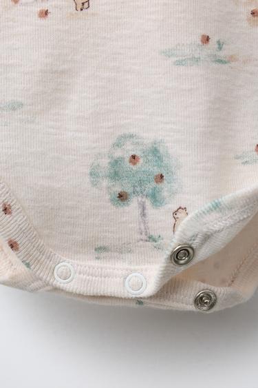 FOREST PRINT BODYSUIT - Ecru by Zara - Image 3