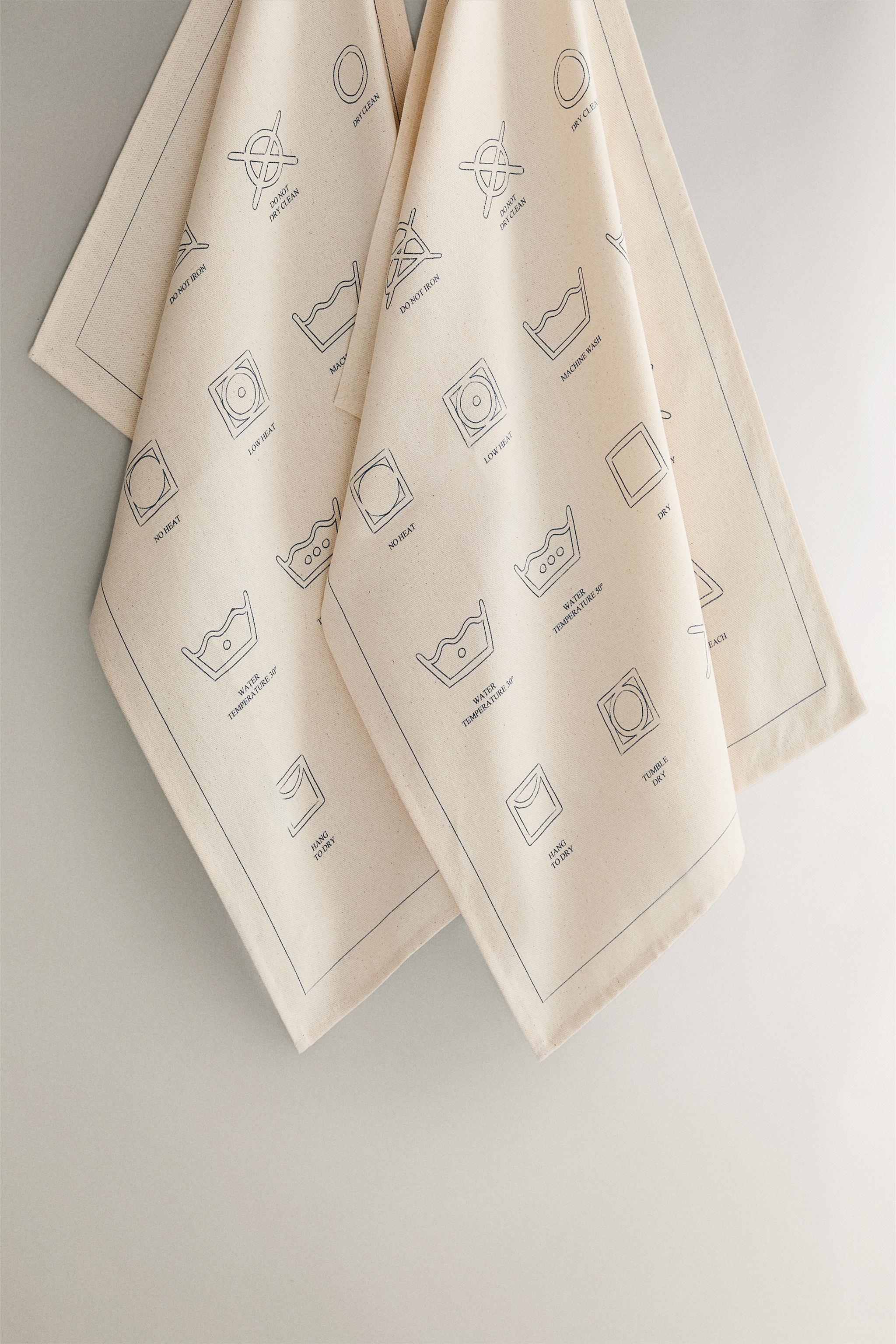 LOT TORCHONS DE CUISINE COTON (LOT DE 2)