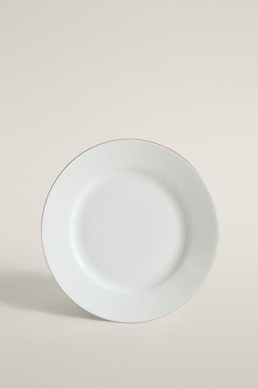 PLATO DE PAN BONE CHINA FILO - Oro de Zara - Imagen 0