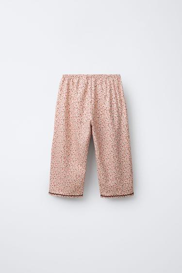 2-6 ANS/ PYJAMA FLEURS DENTELLE - Rose de Zara - Image 3