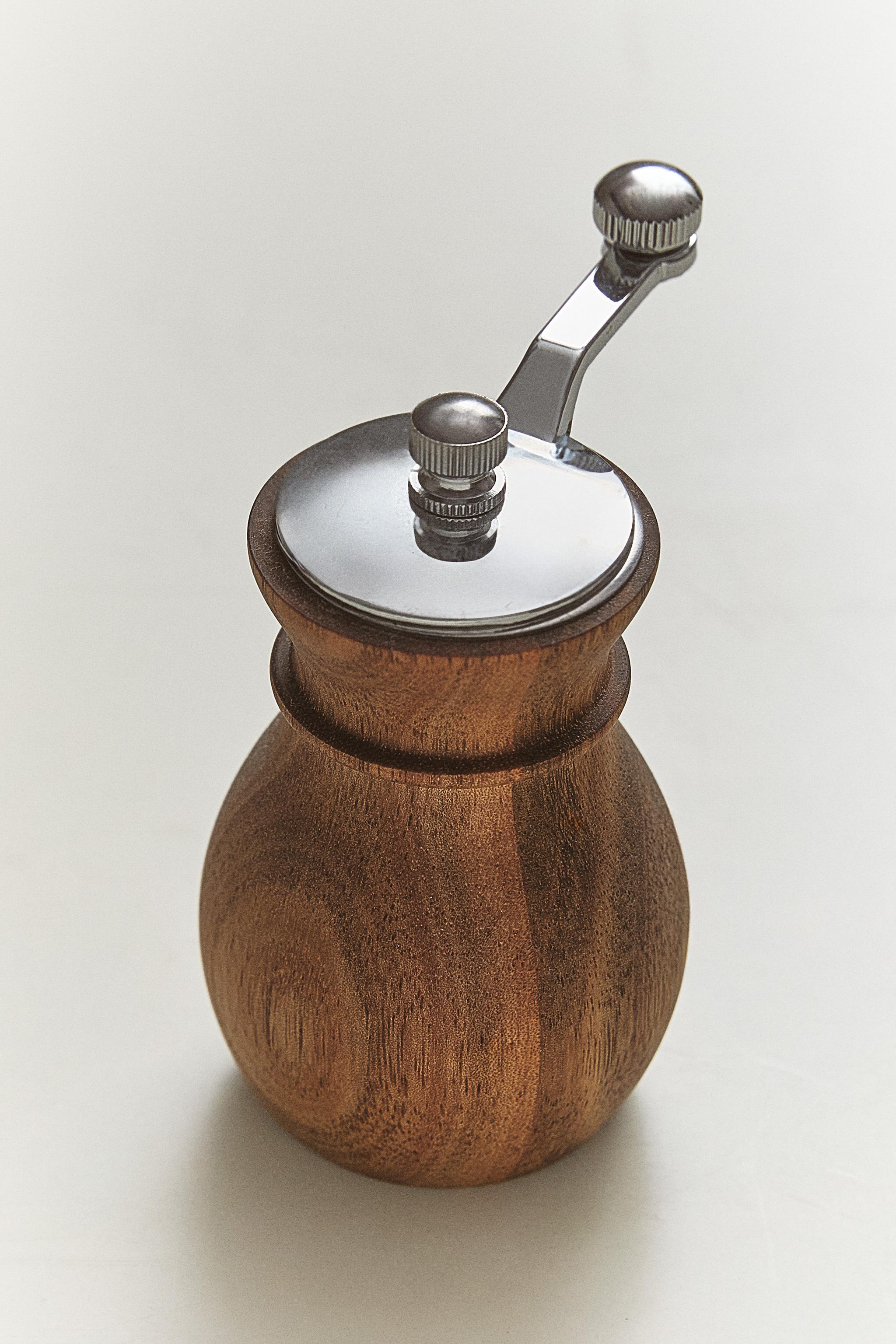 MOULIN POIVRIÈRE BOIS COUVERCLE ACIER