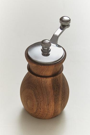 Zara WOODEN PEPPER MILL WITH STEEL LID - 淺米色
