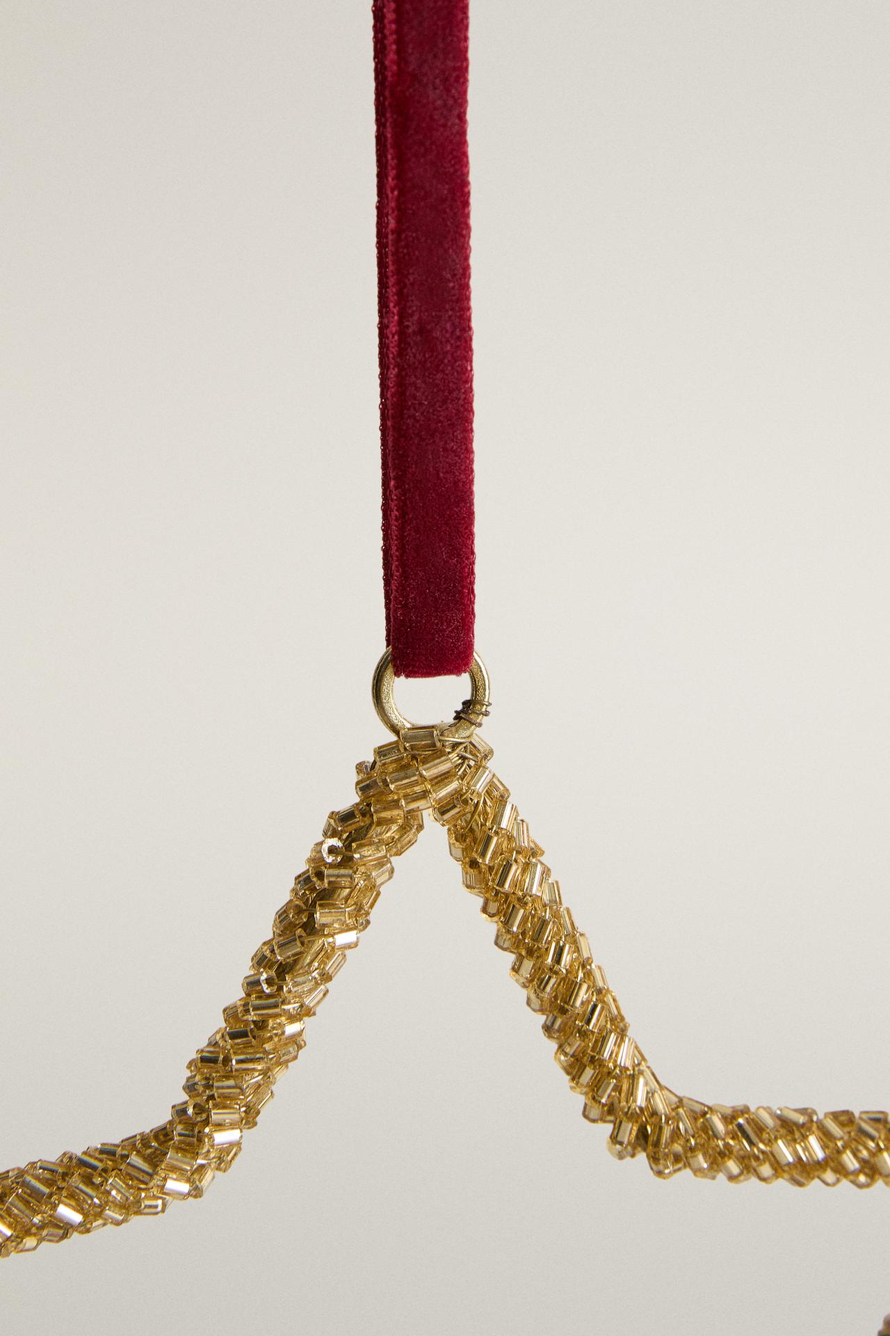STAR CHRISTMAS TREE DECORATION — Golden