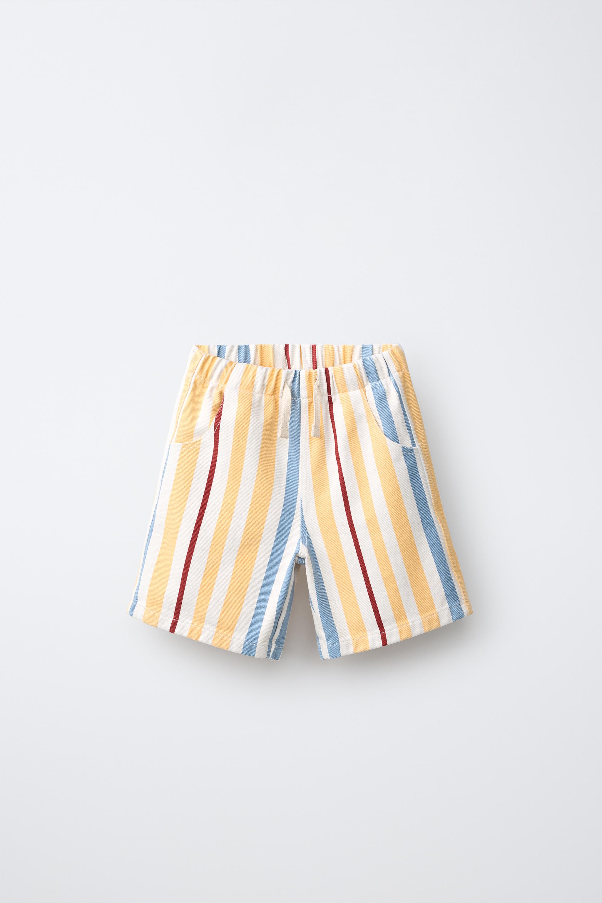 STRIPED BERMUDA SHORTS - Multicoloured | ZARA United Kingdom
