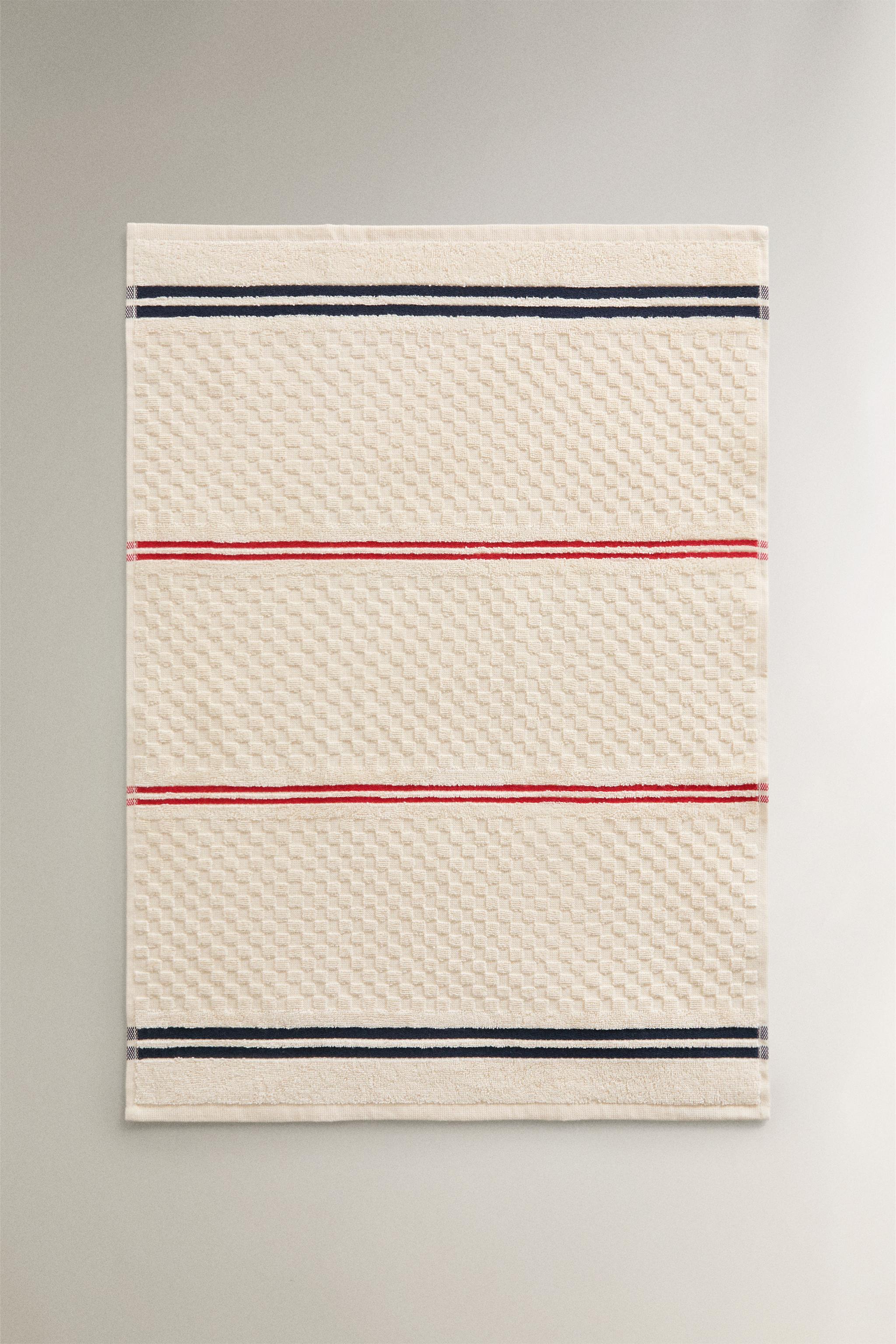 STRIPED COTTON TERRYCLOTH KITCHEN TOWEL