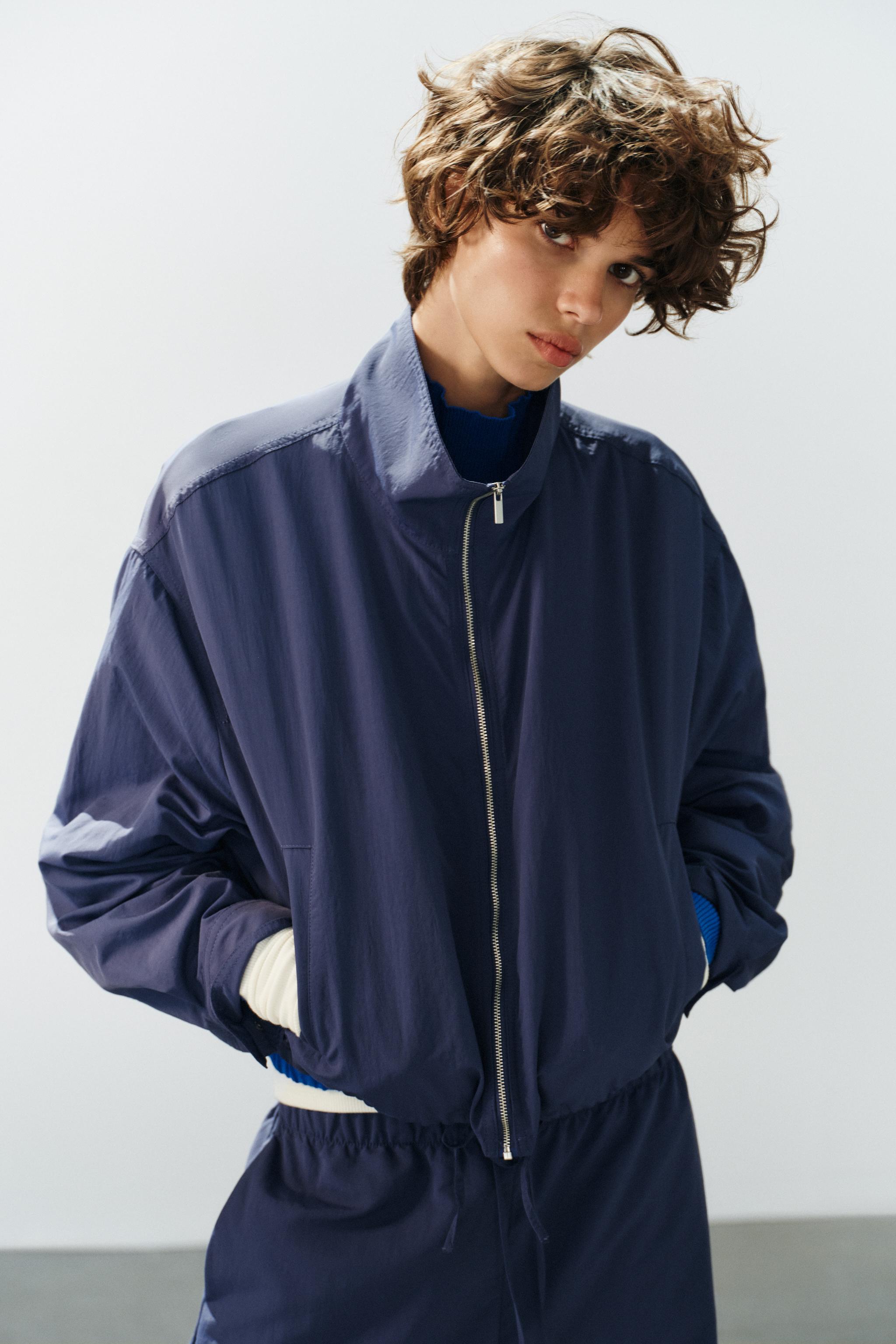 TECHNICAL FABRIC JACKET — Indigo
