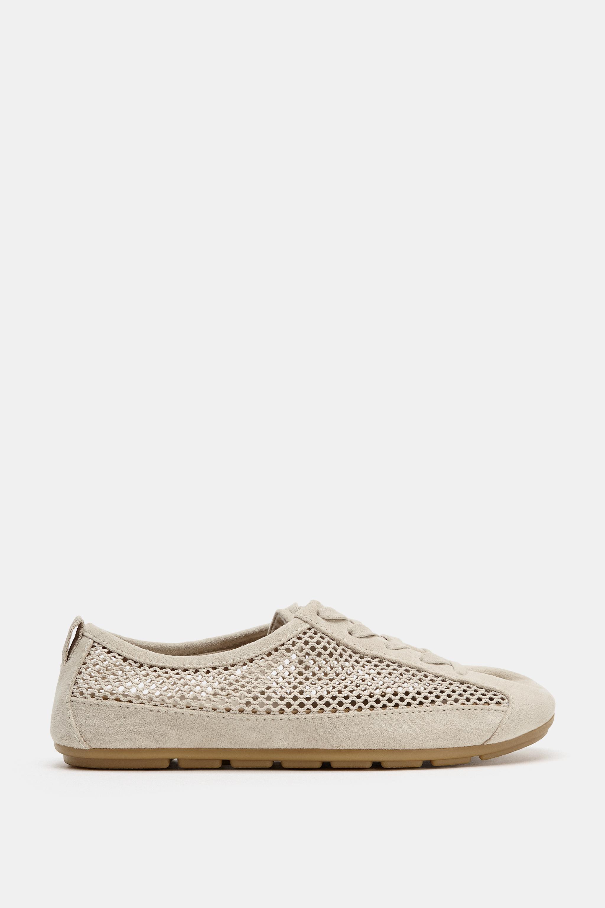 Женские кроссовки Zara MESH PULL-TAB SNEAKERS — фото 3
