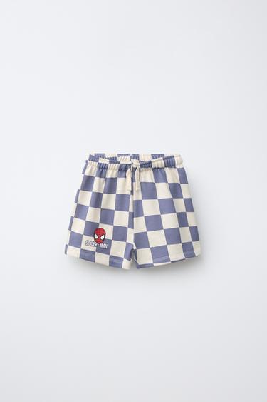 BERMUDA CUADROS SPIDER-MAN © MARVEL - Gris / Beige de Zara