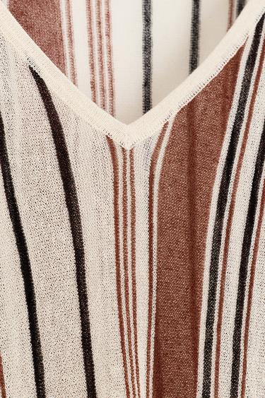V NCK STRP JRSY - rayures de Zara - Image 6