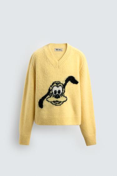 ÁO JERSEY LEN PLUTO HARRY LAMBERT FOR ZARA X DISNEY - Màu vàng pastel từ Zara - Hình ảnh 0