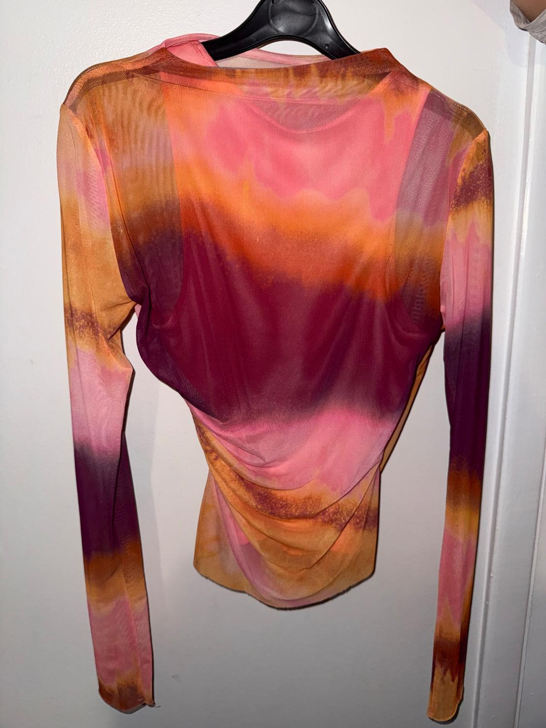 RUCHED TULLE TOP - Image 2
