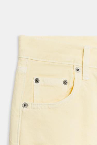 ZW COLLECTION MID-WAIST BAGGY JEANS - Yellow by Zara - Image 5