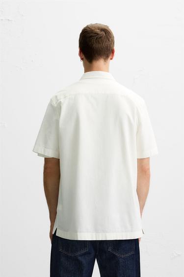 CHEMISE RELAXED FIT - Blanc cassé de Zara - Image 2