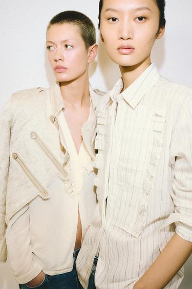 VESTE COURTE JACQUARD ZW COLLECTION LIMITED EDITION - Beige de Zara - Image 2