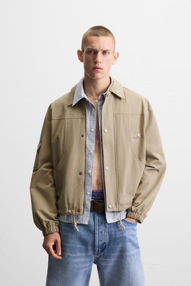 GUITARRICADELAFUENTE TEXT PRINT JACKET - Beige by Zara