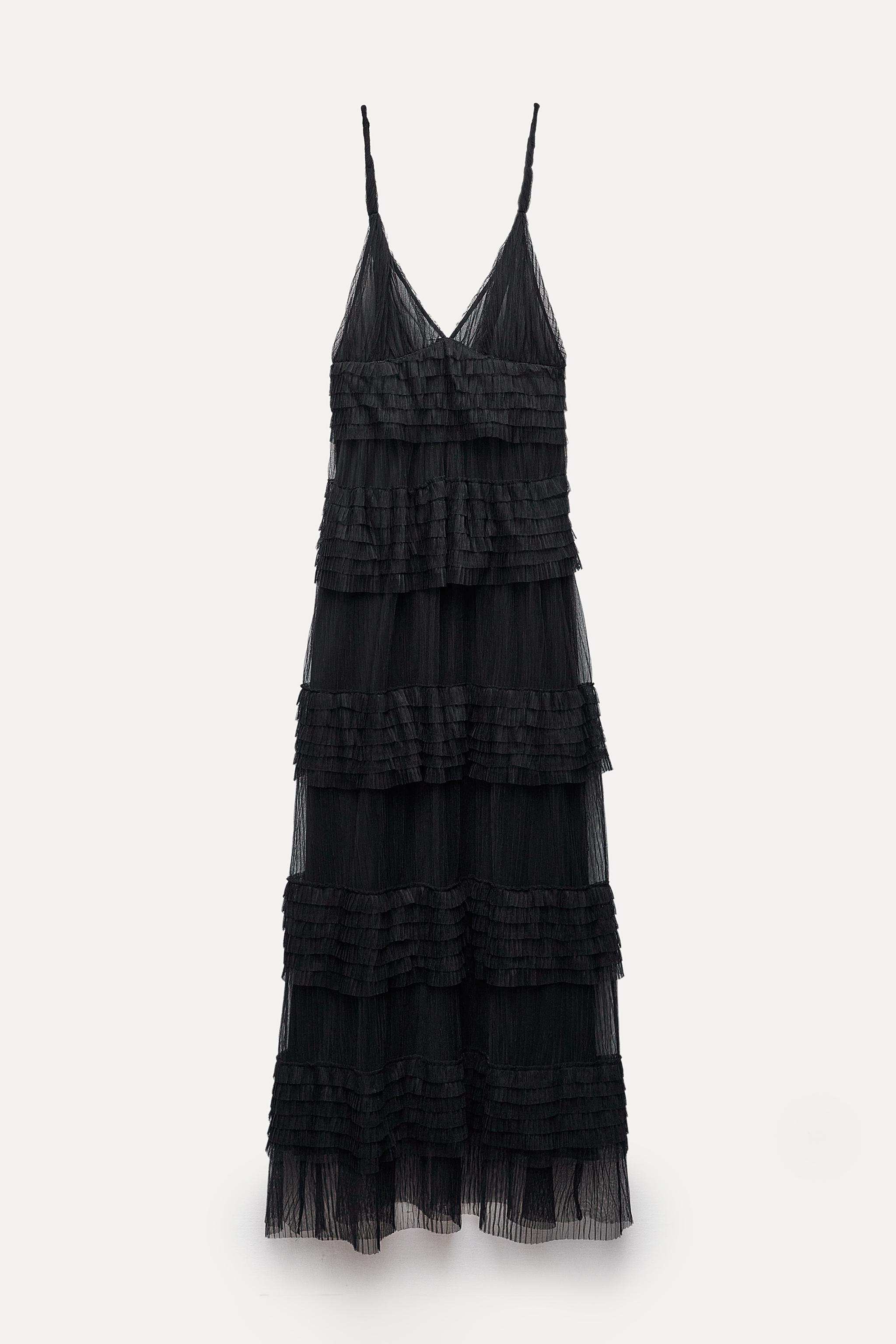 ZW COLLECTION OFF-THE-SHOULDER LACE DRESS - Black