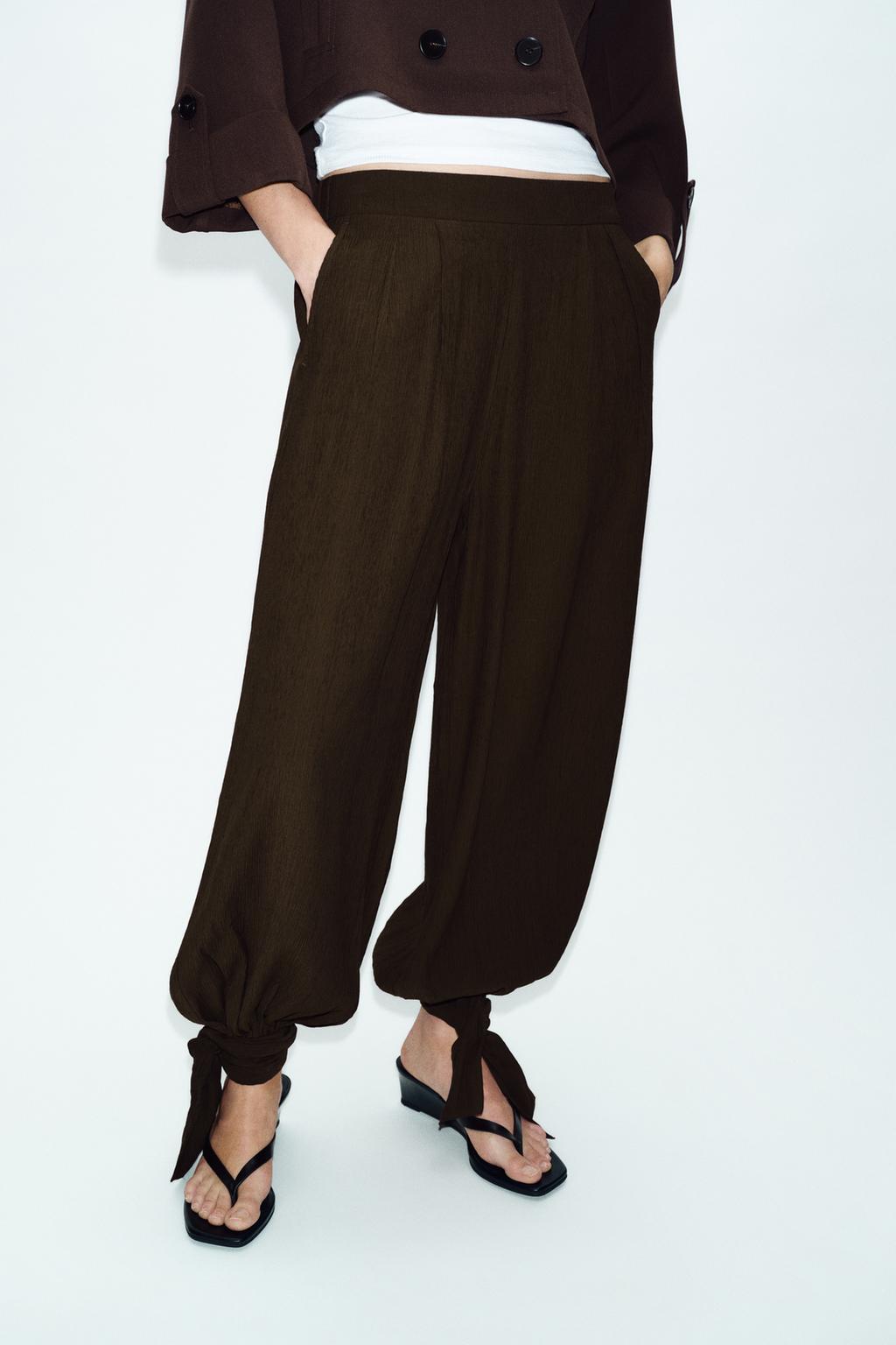 TIED BLOOMER PANTS