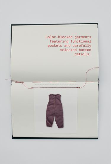 JUMPSUIT LARGO WAFFLE - Burgundy de Zara