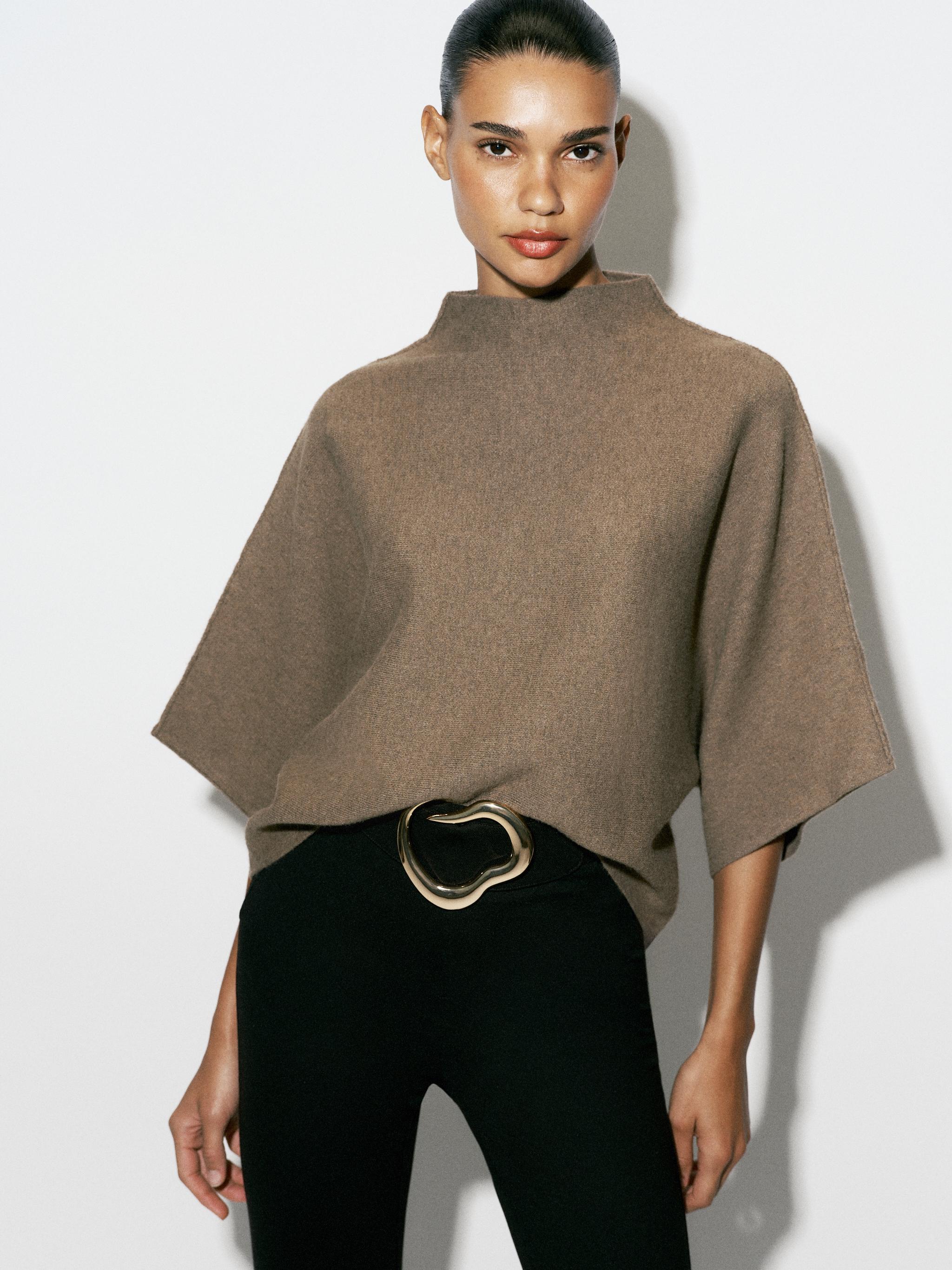 Wide Sleeve Knit Sweater by Zara