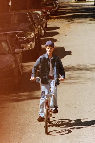 SOBRECAMISA EFECTO LAVADO - Azul de Zara