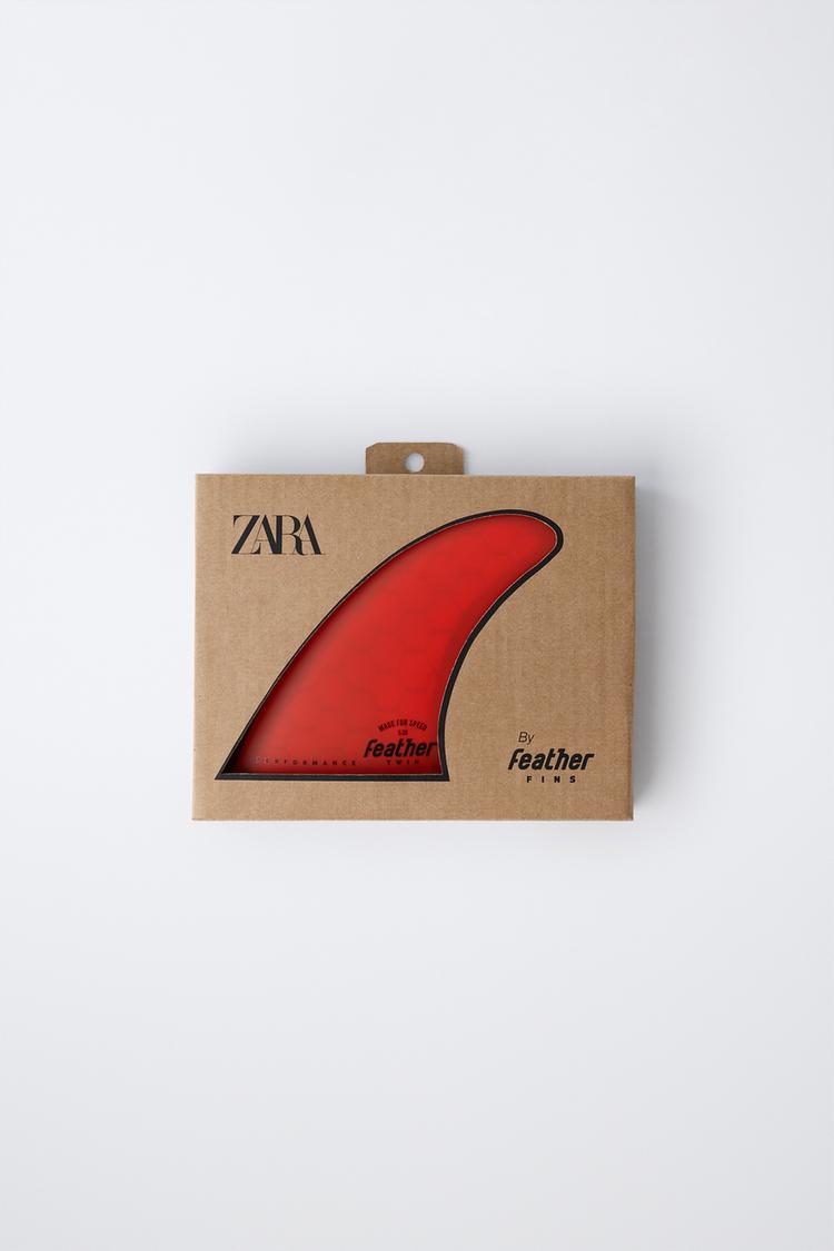 Quillas surf twin fin feather fins x zara