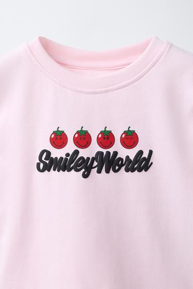 T-SHIRT IMPRIMÉ TOMATE SMILEYWORLD ® - Rose de Zara - Image 2
