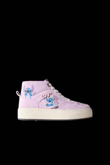 Zara LILO & STITCH © DISNEY HIGH-TOP SNEAKERS - Purple - Image 0