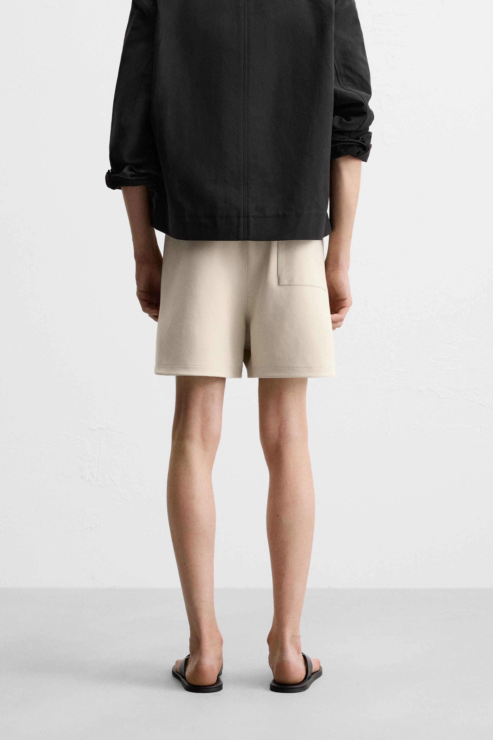 TECHNICAL JOGGER SHORTS - Taupe gray | ZARA United States