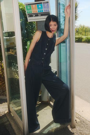 JEANS Z1975 WIDE LEG ミッドライズブルーZaraのJEANS Z1975 WIDE LEG ミッドライズ - ブルー 