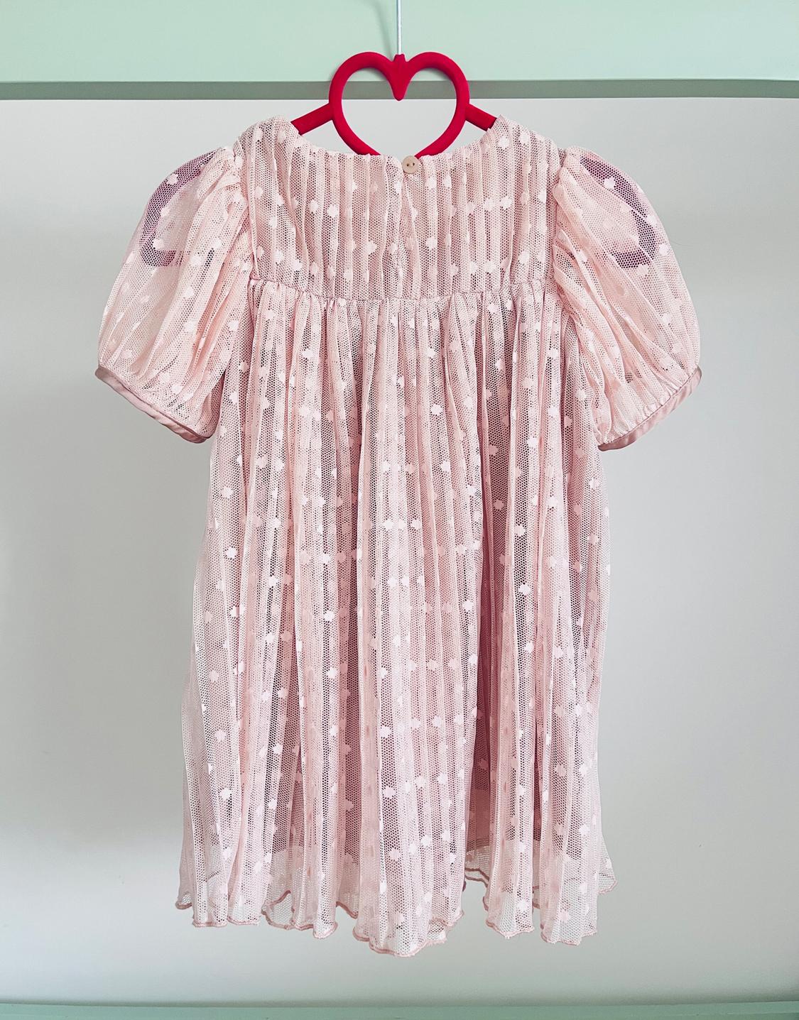 POLKA DOT PLEATED TULLE DRESS - Image 2