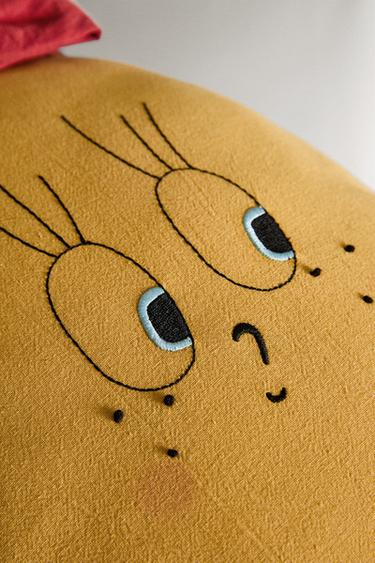 LIMONCELLA X THE ANIMALS OBSERVATORY KIDS’ CUSHION - Yellow by Zara - Image 3