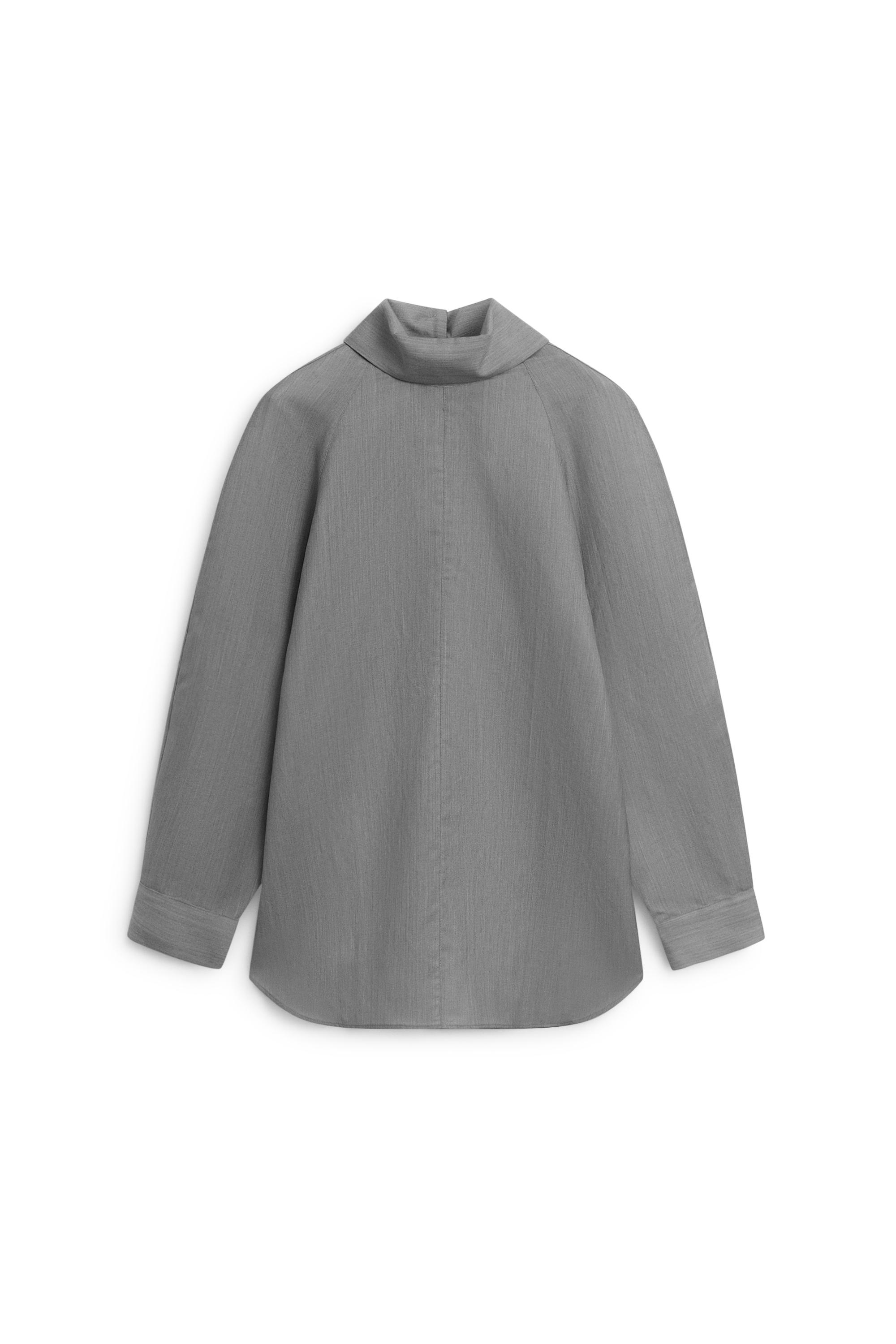 Voluminous wool-silk blend blouse - LIMITED EDITION