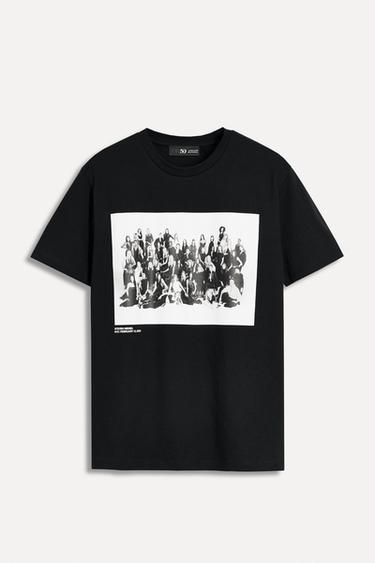 STEVEN MEISEL PHOTOGRAPHIC T-SHIRT 50TH ANNIVERSARY - Black by Zara