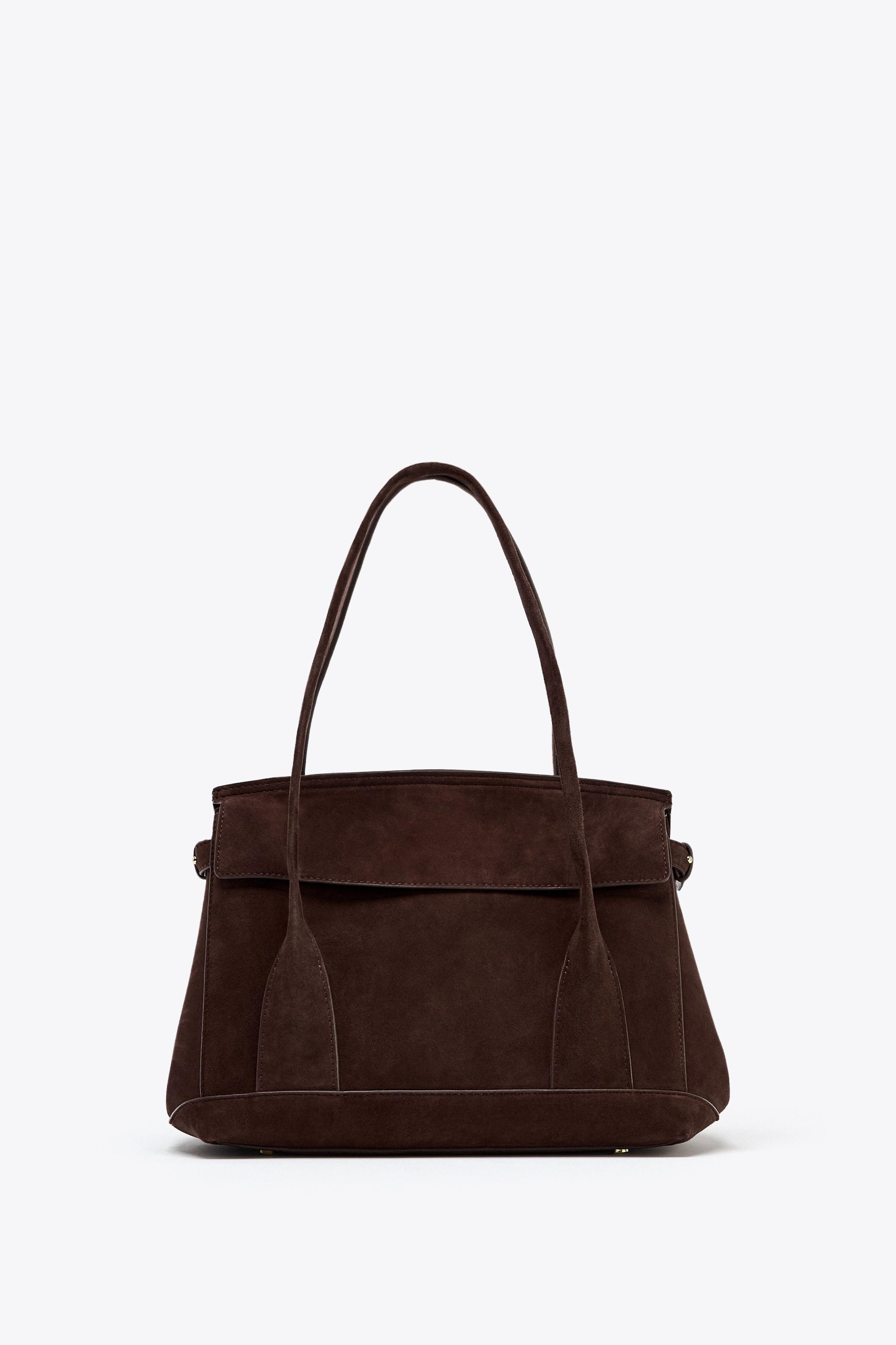 【ZARA】レザシティバッグ ブラウン | 6069/510/700 ZARA】レザシティバッグ ブラウン | 6069/510/700 (ZARA/トート