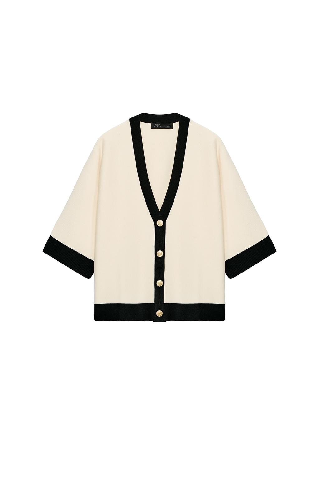 CONTRAST BINDING CARDIGAN - image 3